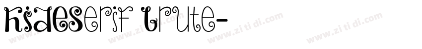HIDESerif Brute字体转换